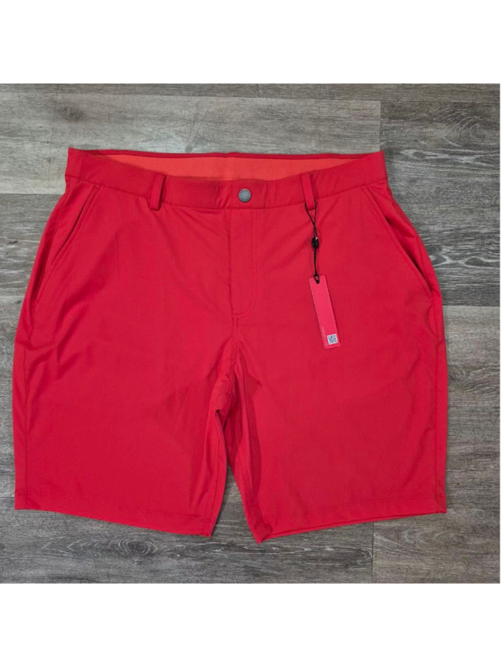 Men's REDVANLY Red Golf Pull-On Shorts XL